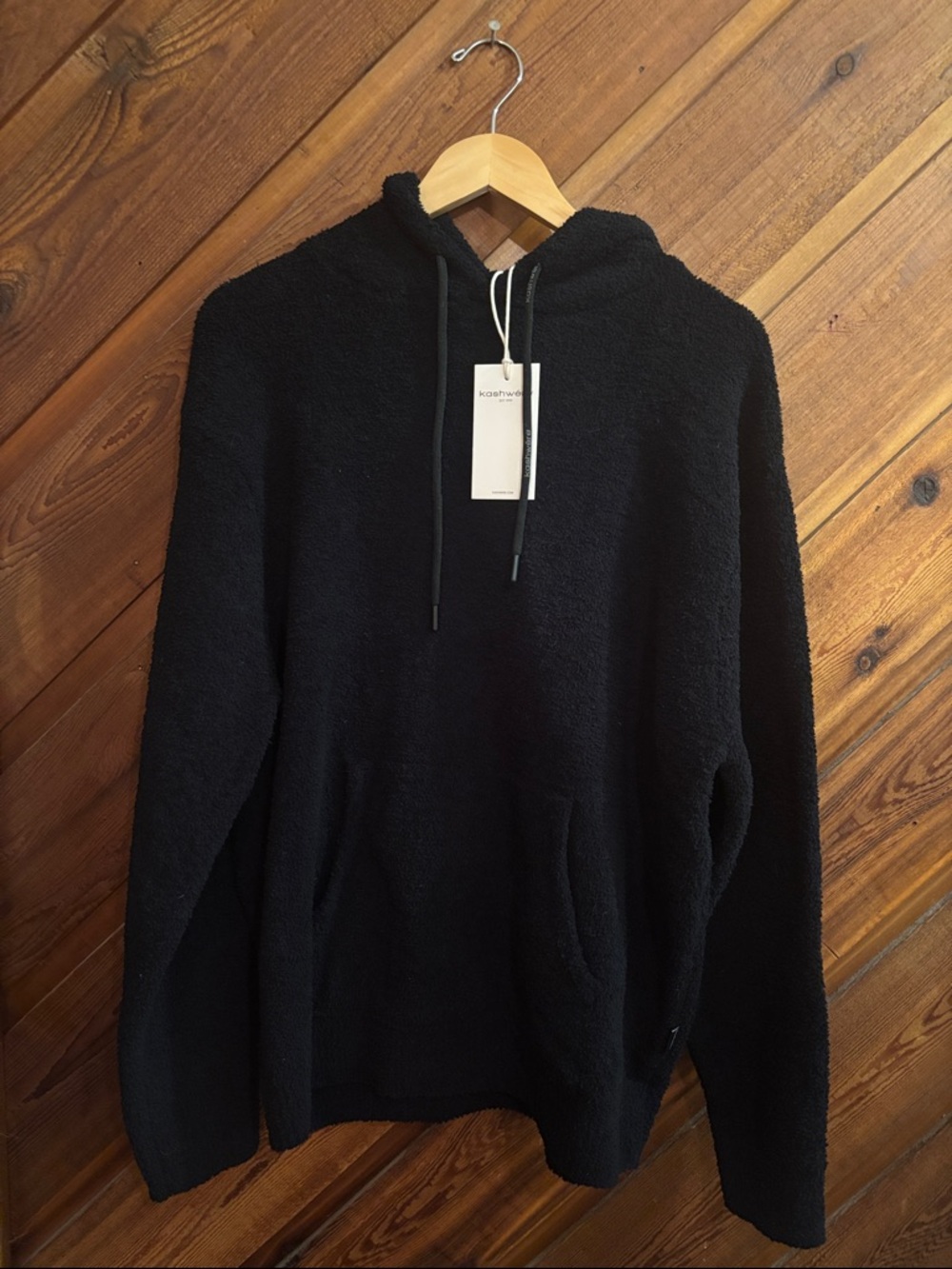 NWT Cozy Black Hoodie by Kashwere UNISEX